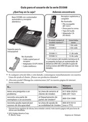 Uniden D3588 Serie Guía Para El Usuario