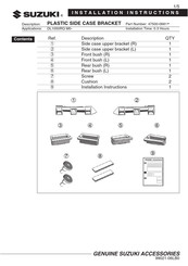 GENUINE Suzuki 47500-0681 Serie Instrucciones Para El Montaje