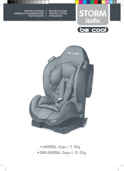 Be Cool Storm isofix Manual De Instrucciones