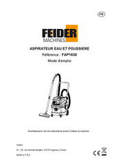 FEIDER Machines FAP1630 Instrucciones De Uso