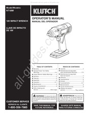 Klutch NT18IW Manual Del Operador