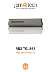 JCM Technologies RB3 TGL868 Manual De Usuario