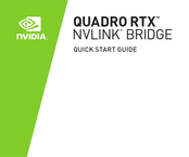 Nvidia QUADRO RTX NVLINK BRIDGE Guia De Inicio Rapido