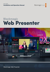 Blackmagic Web Presenter Manual Del Usuario