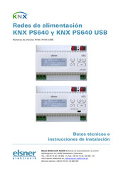 elsner elektronik 70143 Datos Técnicos E Instrucciones De Instalación