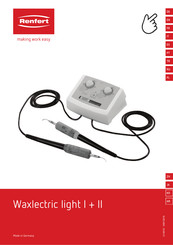 Renfert Waxlectric light II Manual De Instrucciones