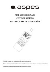 Aspes AAC3000 Instrucciones De Operación