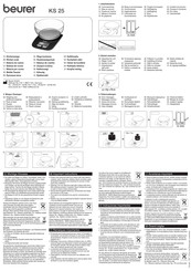 Beurer KS 25 Manual De Instrucciones