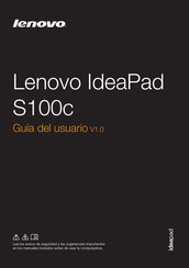 Lenovo IdeaPad S100c Guia Del Usuario