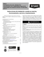 Bryant 830CA Instrucciones De Instalación, Servicio Y Mantenimiento