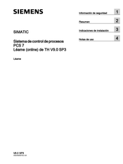 Siemens SIMATIC PCS 7 Manual De Instrucciones