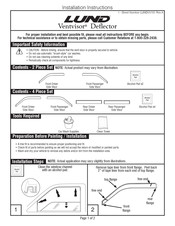 LUND Ventvisor Deflector Instrucciones De Instalación