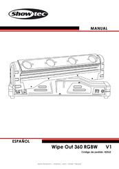 SHOWTEC Wipe Out 360 RGBW Manual Del Usuario