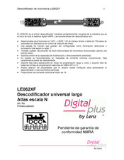 Lenz Digital plus LE062XF Manual De Instrucciones