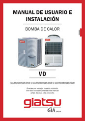 Giatsu GIA-RSJ380N1820VD Manual De Usuario E Instalacion