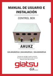 Giatsu AHUKZ GIA-AHUZ01A Manual De Usuario E Instalacion