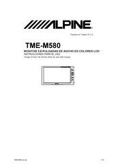 Alpine TME-M580 Instrucciones Para El Uso