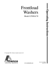 Alliance Laundry Systems LTS90A-N Serie Instrucciones De Operación