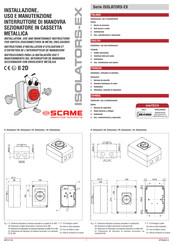 Scame electrical solutions 590.XHGE630X Instrucciones Para La Instalación, Uso Y Mantenimiento