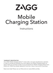 Zagg Mobile Charging Station Instrucciones