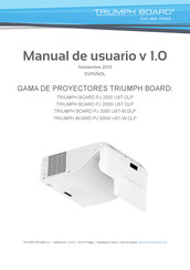 TRIUMPH BOARD PJ 3000 UST-W DLP Manual De Usuario