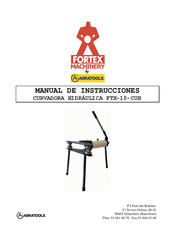 ABRATOOLS FORTEX MACHINERY FTX-10-CUH Manual De Instrucciones