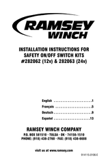 RAMSEY WINCH 282063 Instrucciones De Instalación