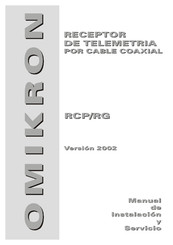 Omikron Rcp/rg Manual De Instalación Y Servicio