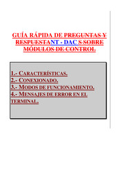 Omron NT-DAC Guía Rápida