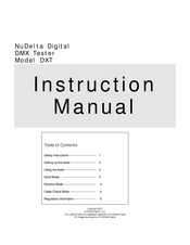 NuDelta Digital DXT Manual De Instrucciones