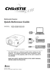 Christie LX55 103-008100-01 Guía De Referencia Rápida