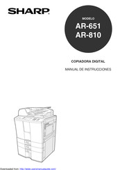 Sharp AR-810 Manual De Instrucciones