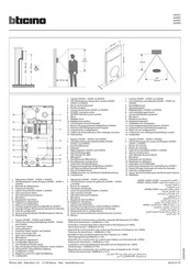 Bticino 343093 Manual De Instrucciones