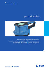 BYK spectro2profiler Instrucciones