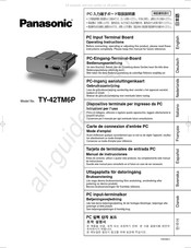 Panasonic TY-42TM6P Manual De Instrucciones