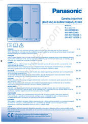 Panasonic WH-MXF12D9E8 Instrucciones De Operación