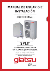 Giatsu GIA-V16WD2RK Manual De Usuario E Instalacion