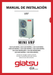 Giatsu MINI VRF GIA-V120-WDRN1 Manual De Instalación