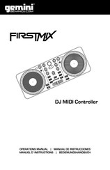 Gemini DJ FIRSTMIX Manual De Instrucciones