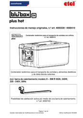 ETO blu'box 26 plus hot Instrucciones De Manejo Originales