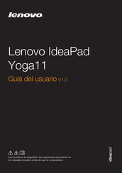 Lenovo IdeaPad Yoga11 Guia Del Usuario