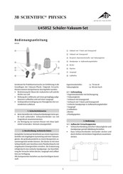 3B SCIENTIFIC PHYSICS U45052 Instrucciones De Uso