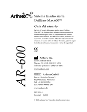 Arthrex AR-600 Guia Del Usuario