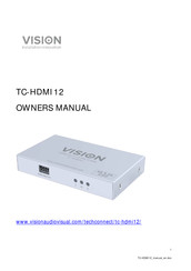 Vision TC-HDMI12 Manual Del Propietário