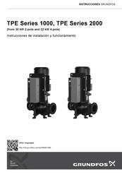 Grundfos TPE 2000 Serie Instrucciones De Instalación Y Funcionamiento