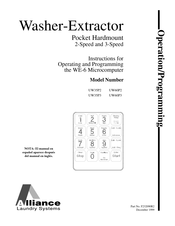 Alliance Laundry Systems UW35P3 Manual De Operación