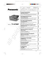 Panasonic TY-42TM6P Manual De Instrucciones