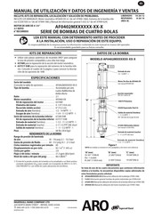 Ingersoll Rand ARO AF0402M Serie Manual De Utilización Y Datos De Ingeniería Y Ventas