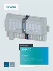 Siemens Simatic ET 200SP Manual De Producto