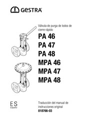 GESTRA PA 46 Traducción Del Manual De Instrucciones Original